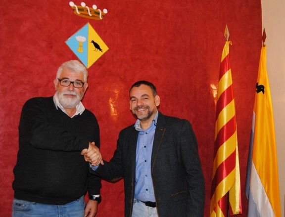 L'alcalde Martí Pujol (ERC) i el regidor Joan Ramon Bernabé (PSC)