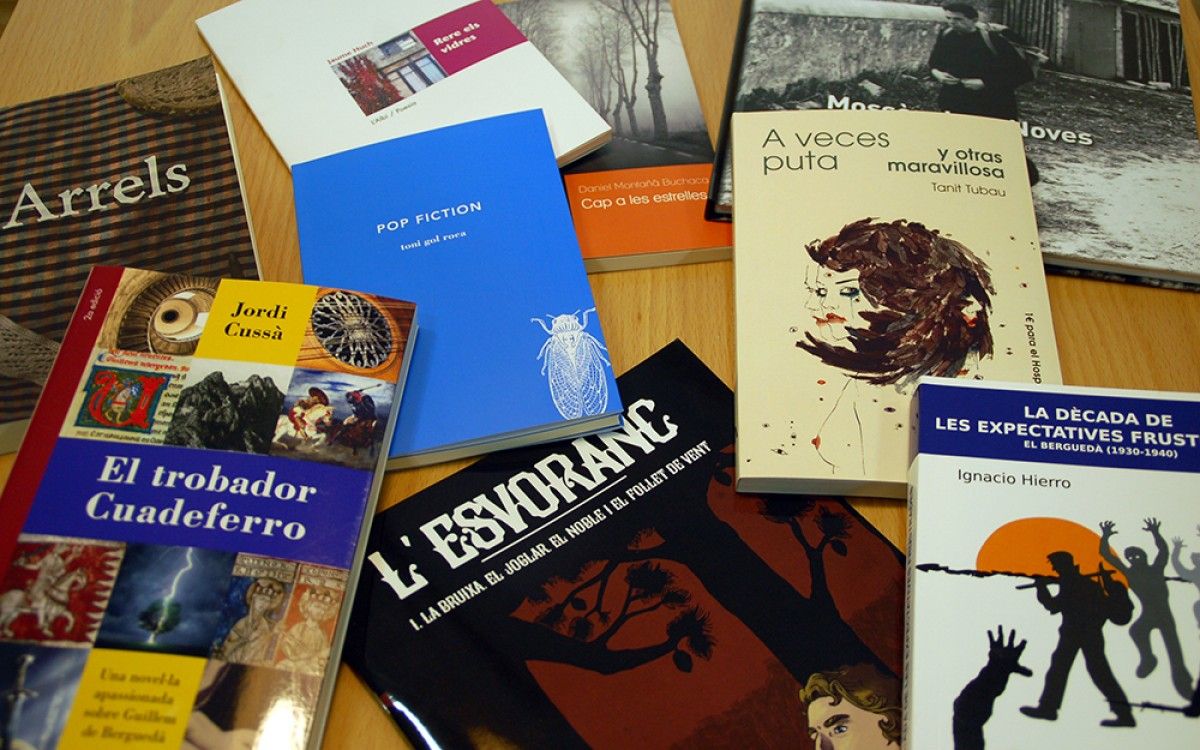 Novetats editorials de Berga i comarca a la llibreria Quatre Cantons.