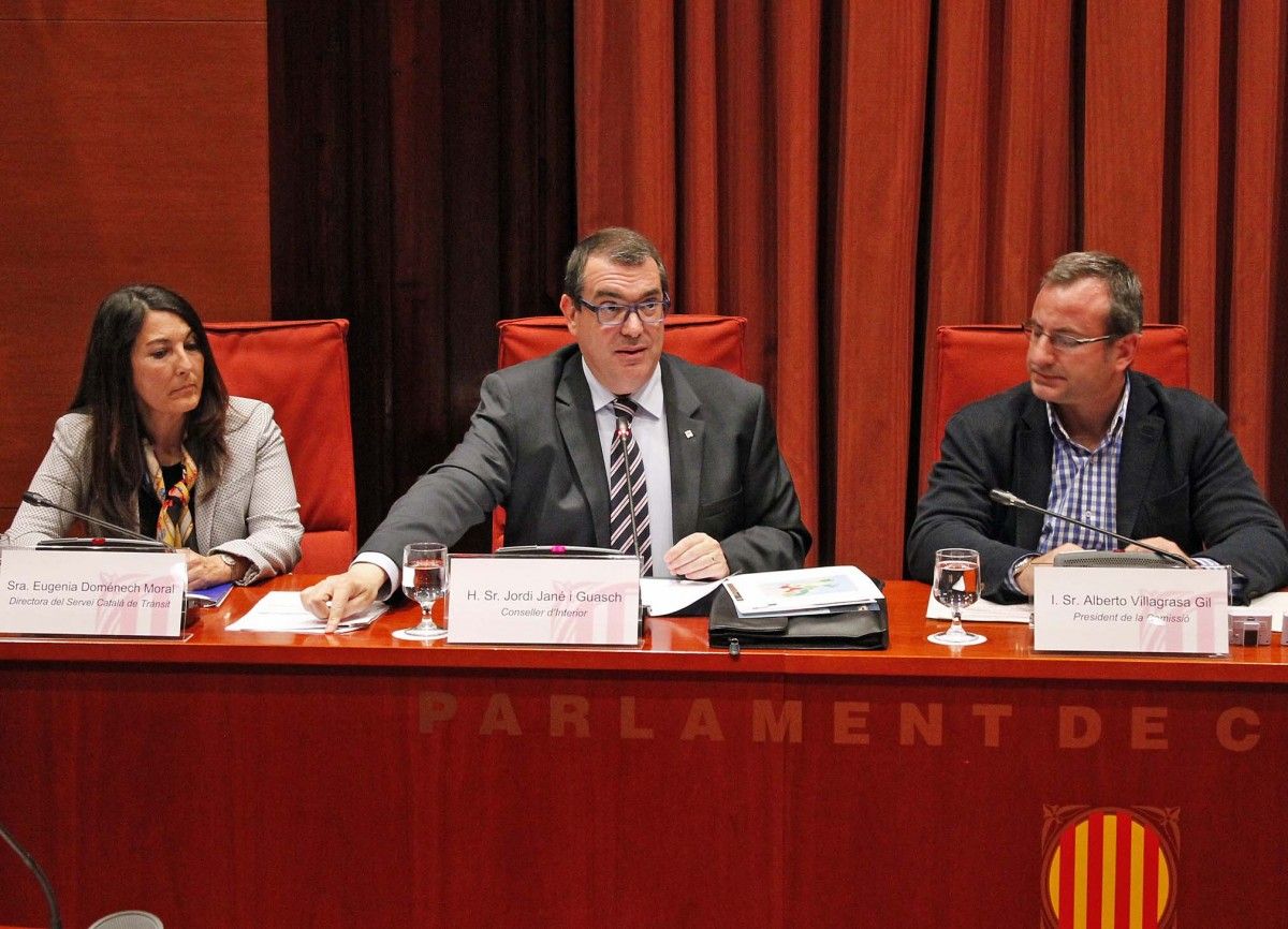 El conseller d'Interior, Jordi Jané, a la comissió parlamentària