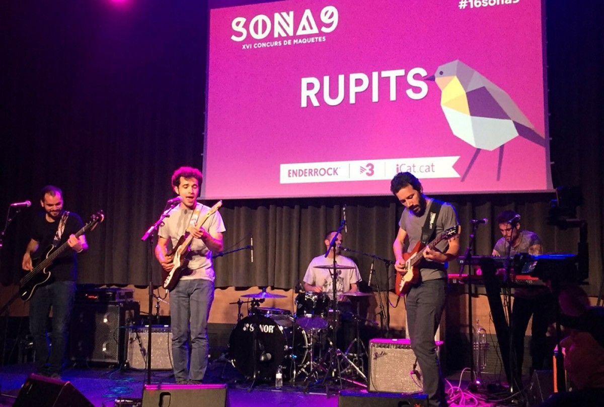 El grup de música gironellenc Rupits, al concert del Sona9