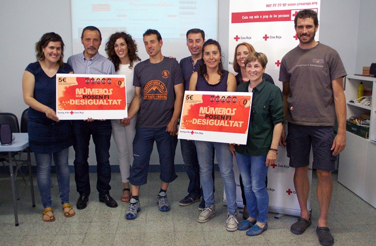 Roda de premsa de la Creu Roja Berguedà sobre les activitats de la campanya del sorteig de l'Or