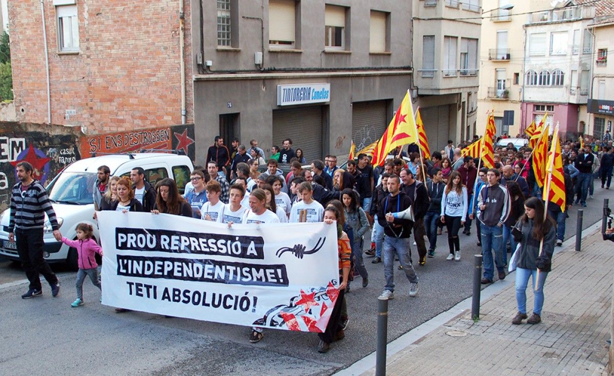 Manifestació per reclamar l'absolució de Sergi Rodríguez 
