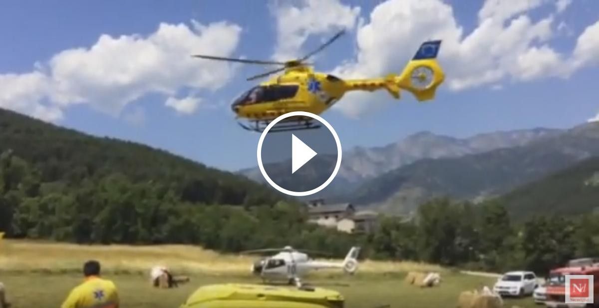 Helicòpters i dispositiu pel rescat