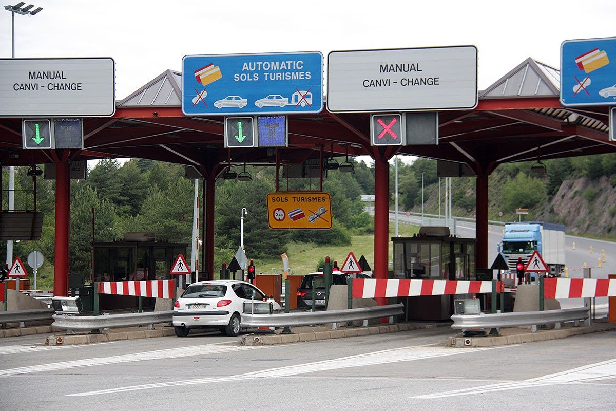 Imatge d'arxiu del peatge del Túnel del Cadí