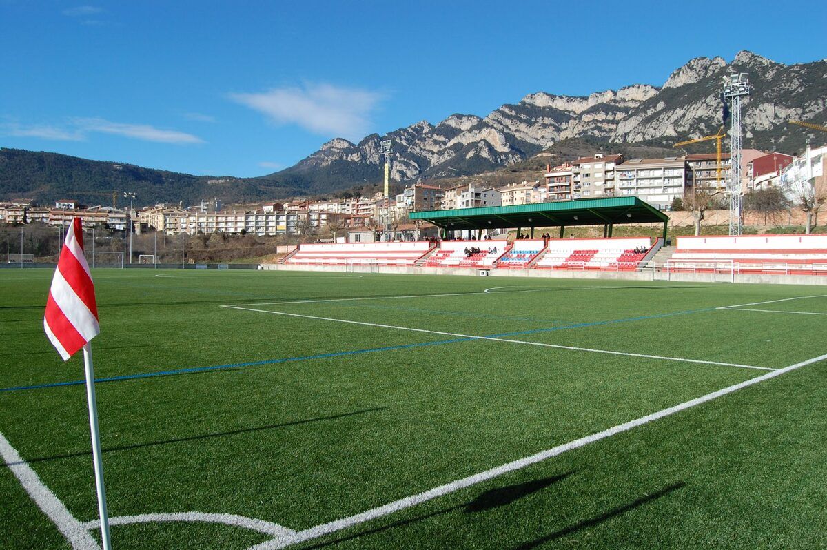 Imatge d'arxiu del camp de futbol municipal de Berga