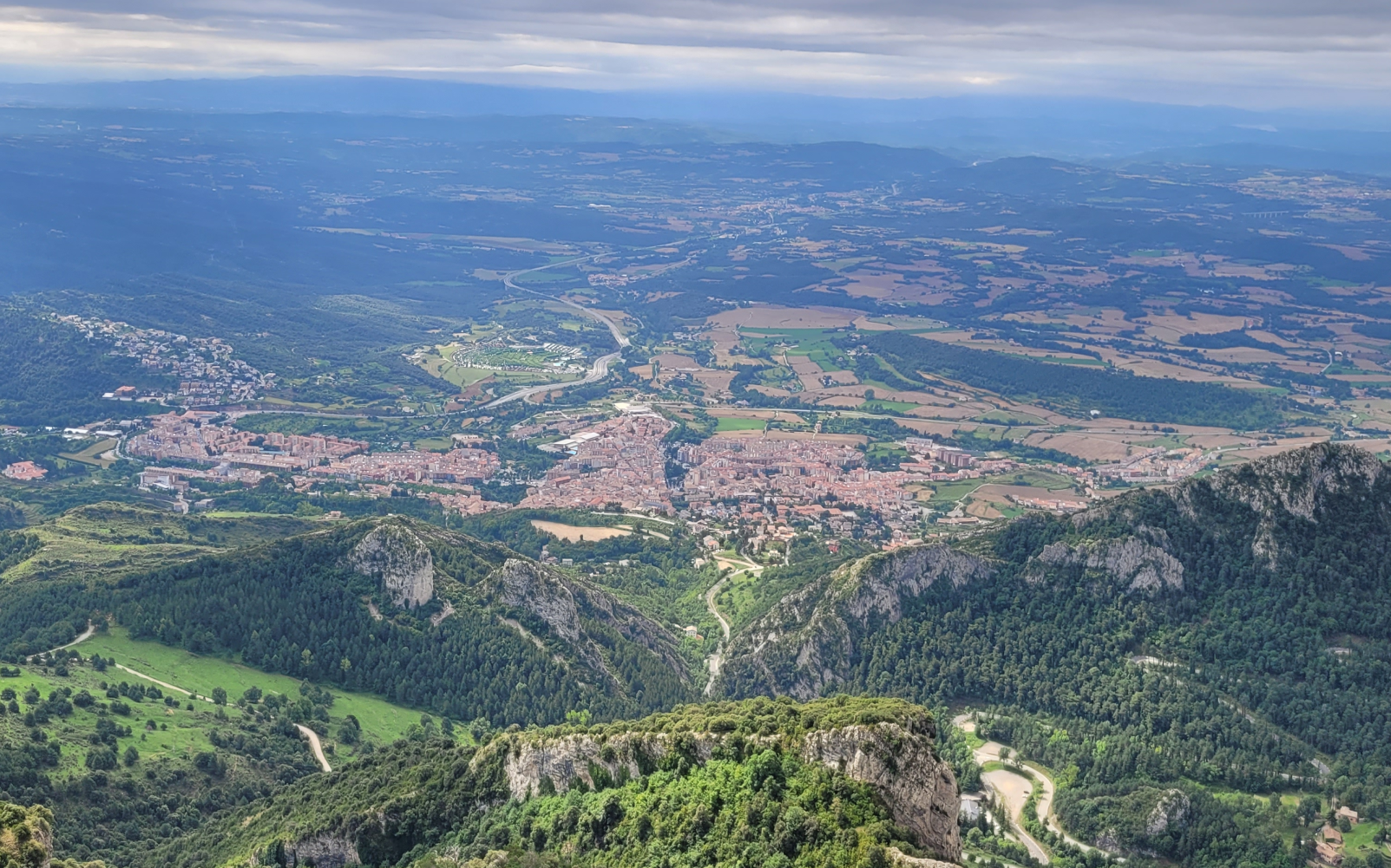 Vista aèria general de Berga