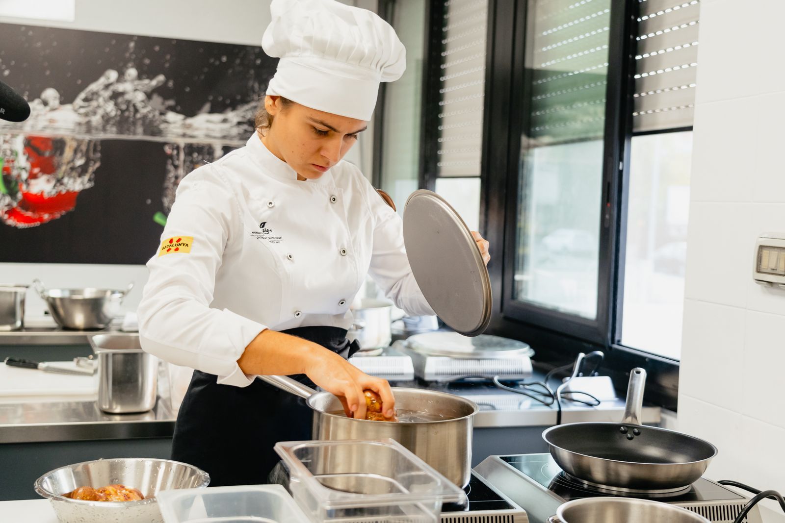 Marta Minoves, durant el concurs European Young Chef Award