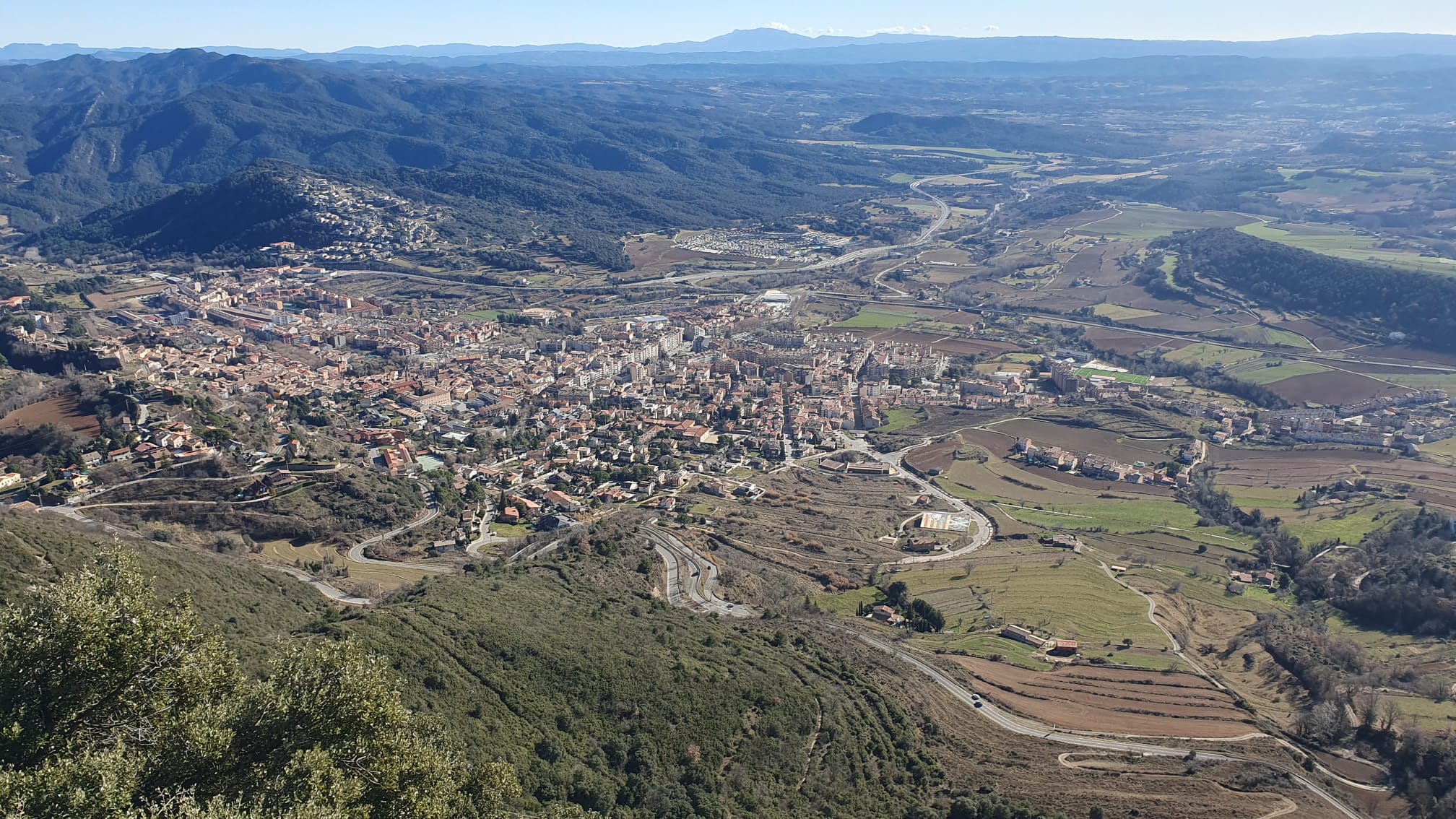 Pla general de Berga, amb la zona on s'alçarà la nova urbanització a primera línia