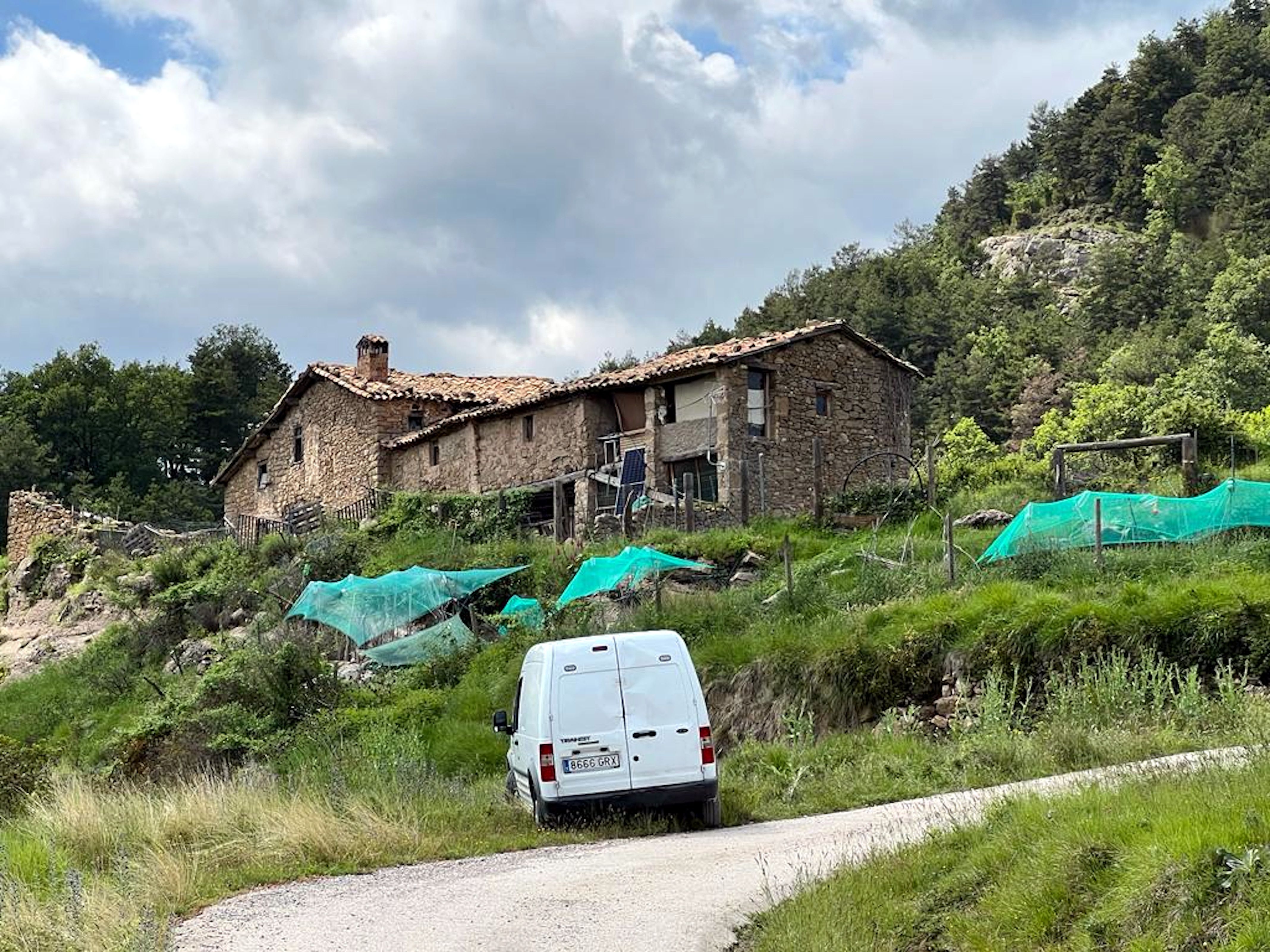 Imatge d'arxiu de la casa de les Lloberes, a les Llosses, on es va atrinxerar l'acusat