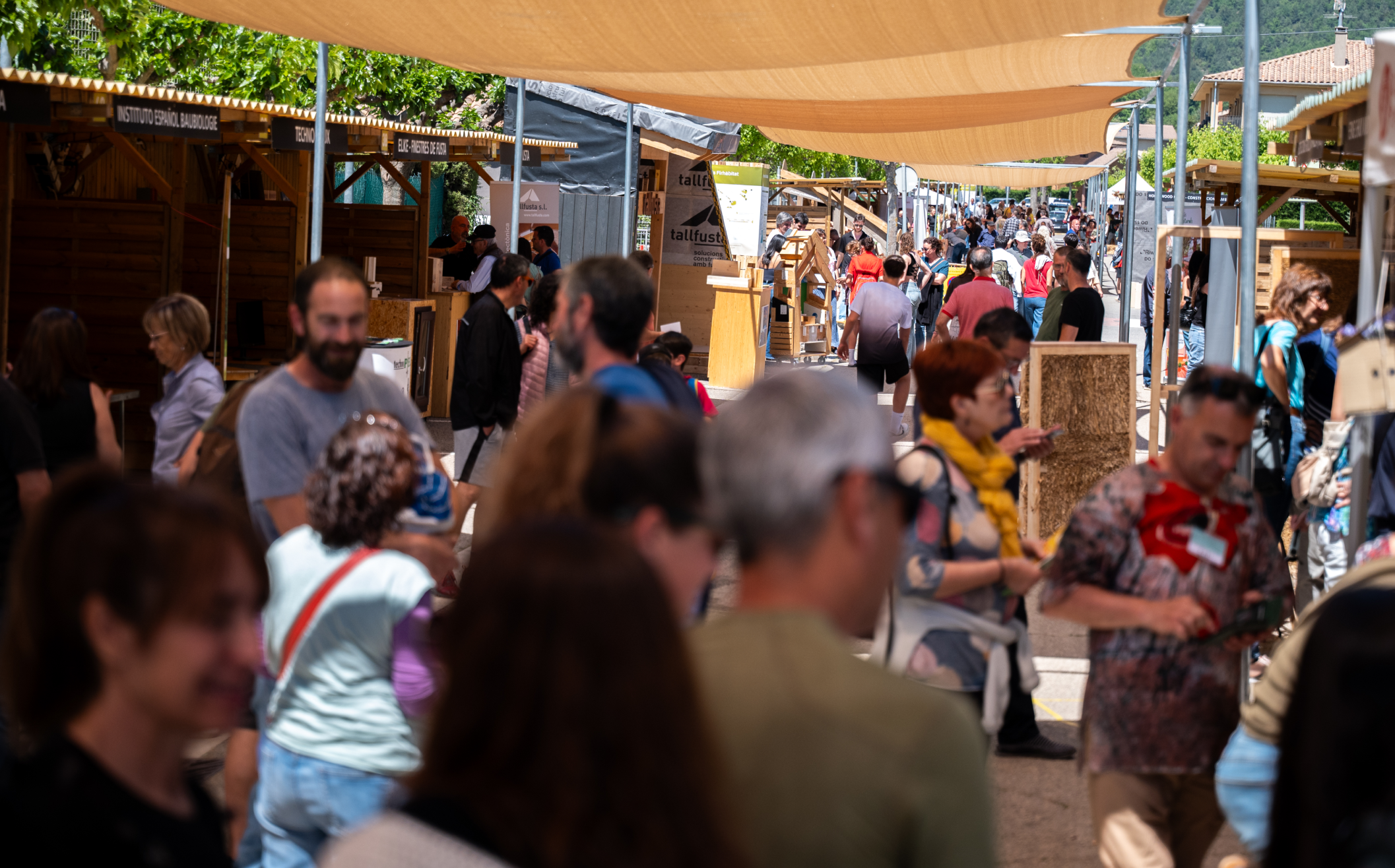 Visitants a l'espai d'expositors, en l'edició passada