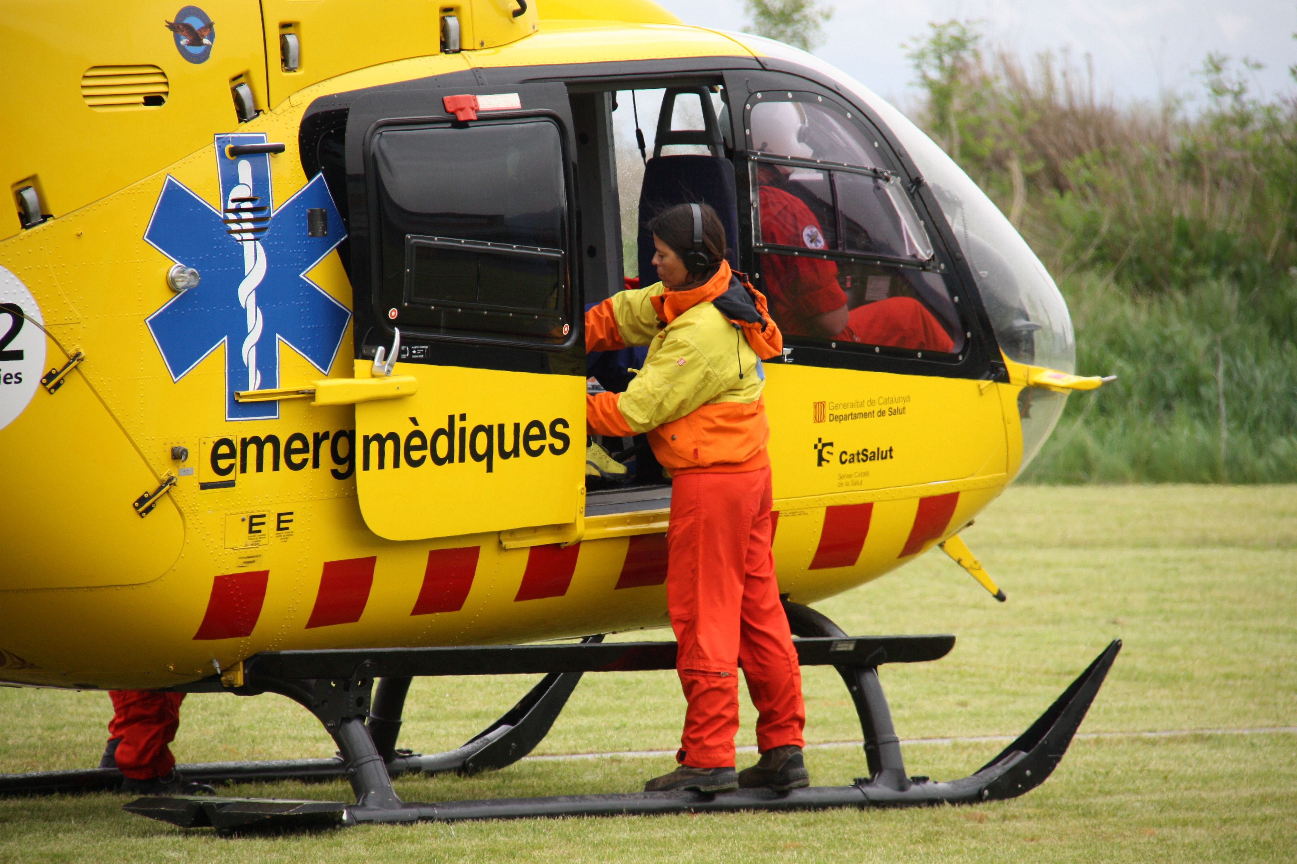 Un helicòpter del SEM en una imatge d'arxiu