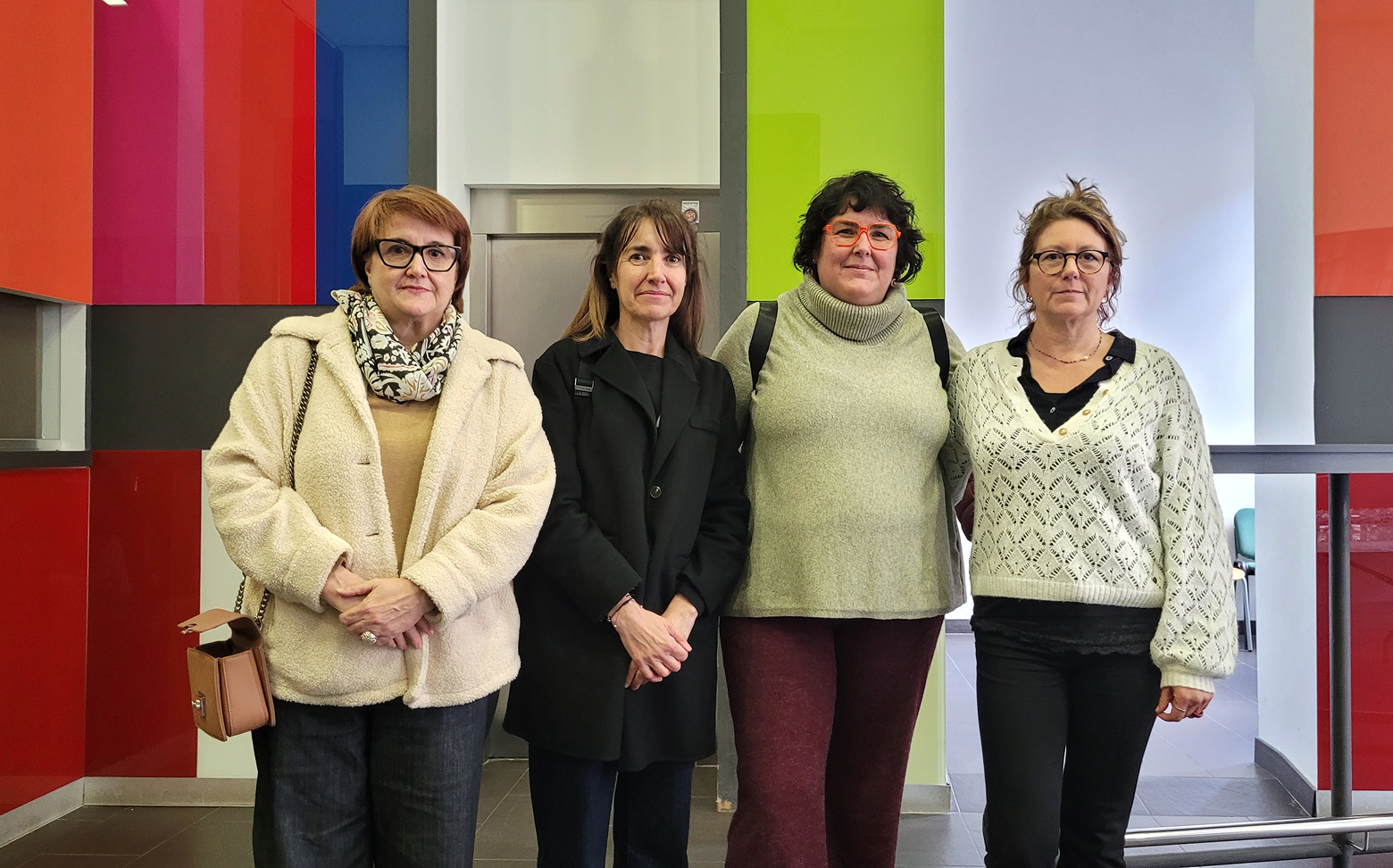 Representants de les llevadores i del comitè d'empresa de l'Hospital de Berga