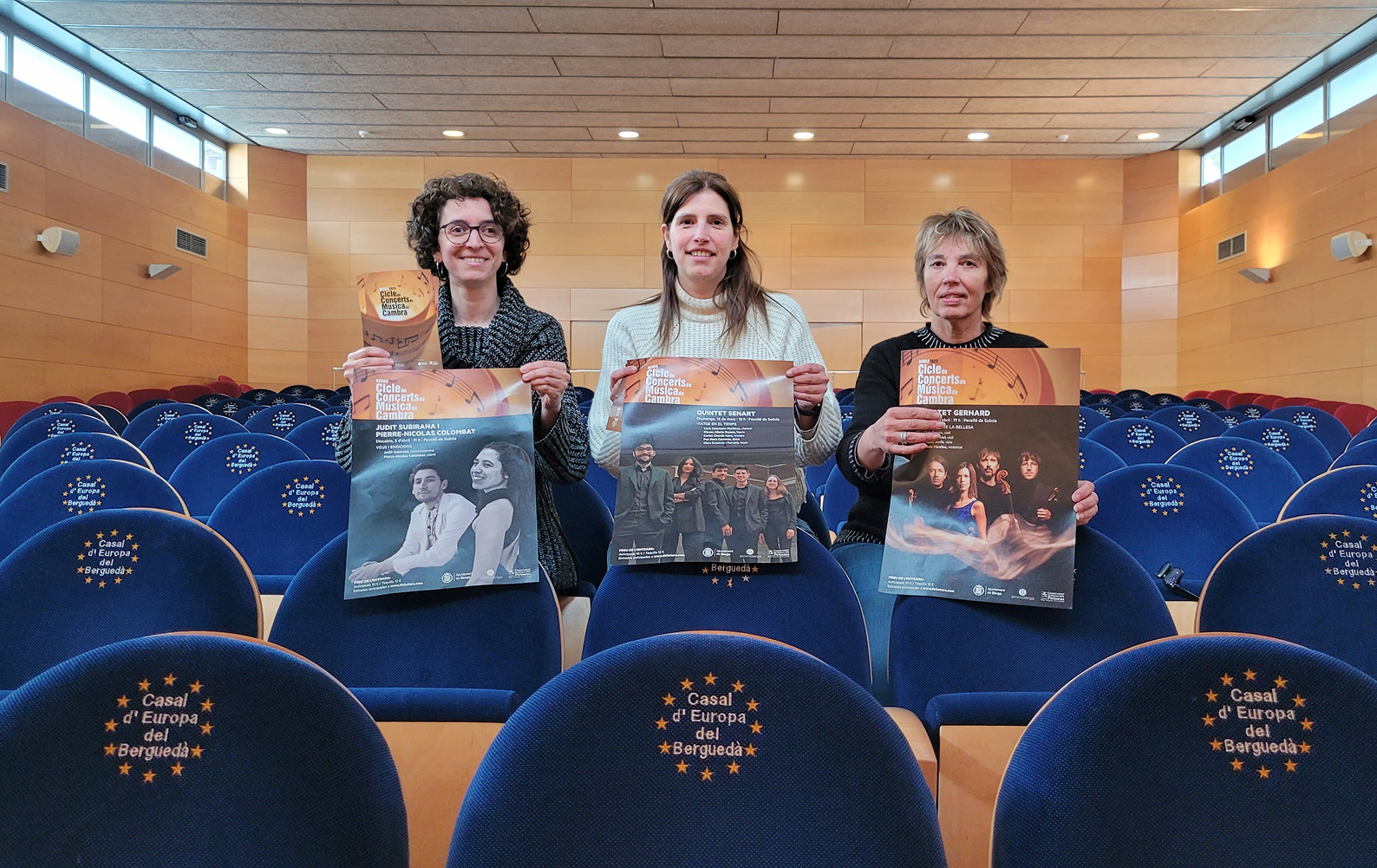 Rosa Rodríguez, Mònica Roca i Ermínia Altarriba han presentat el programa del cicle d'enguany