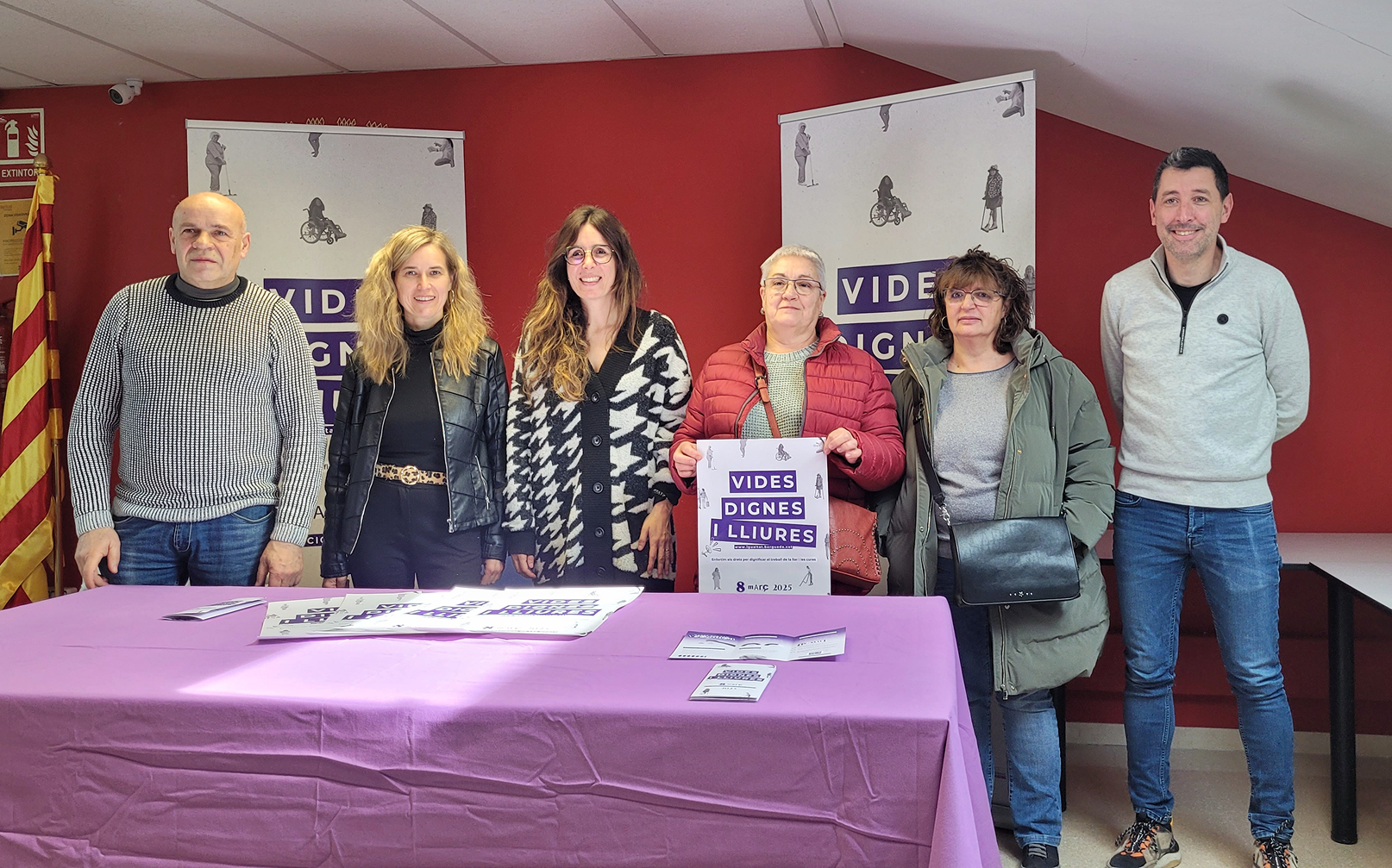 La presentació de la campanya 'Vides dignes i lliures' s'ha desenvolupat a la seu del Consell Comarcal del Berguedà