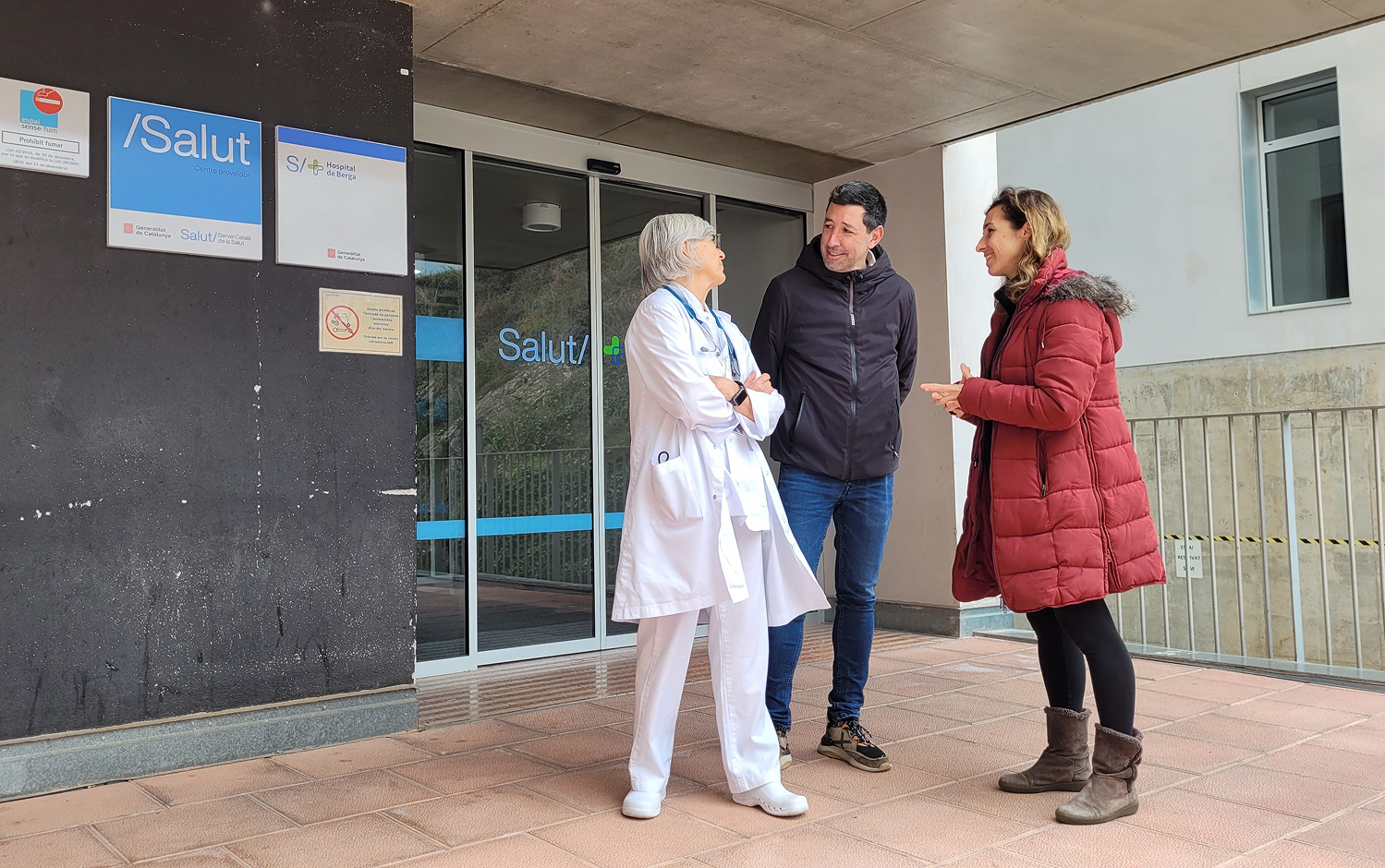 Andrea Corominas, Ivan Sànchez i Laia Estrada han explicat les accions de la formació per garantir el servei