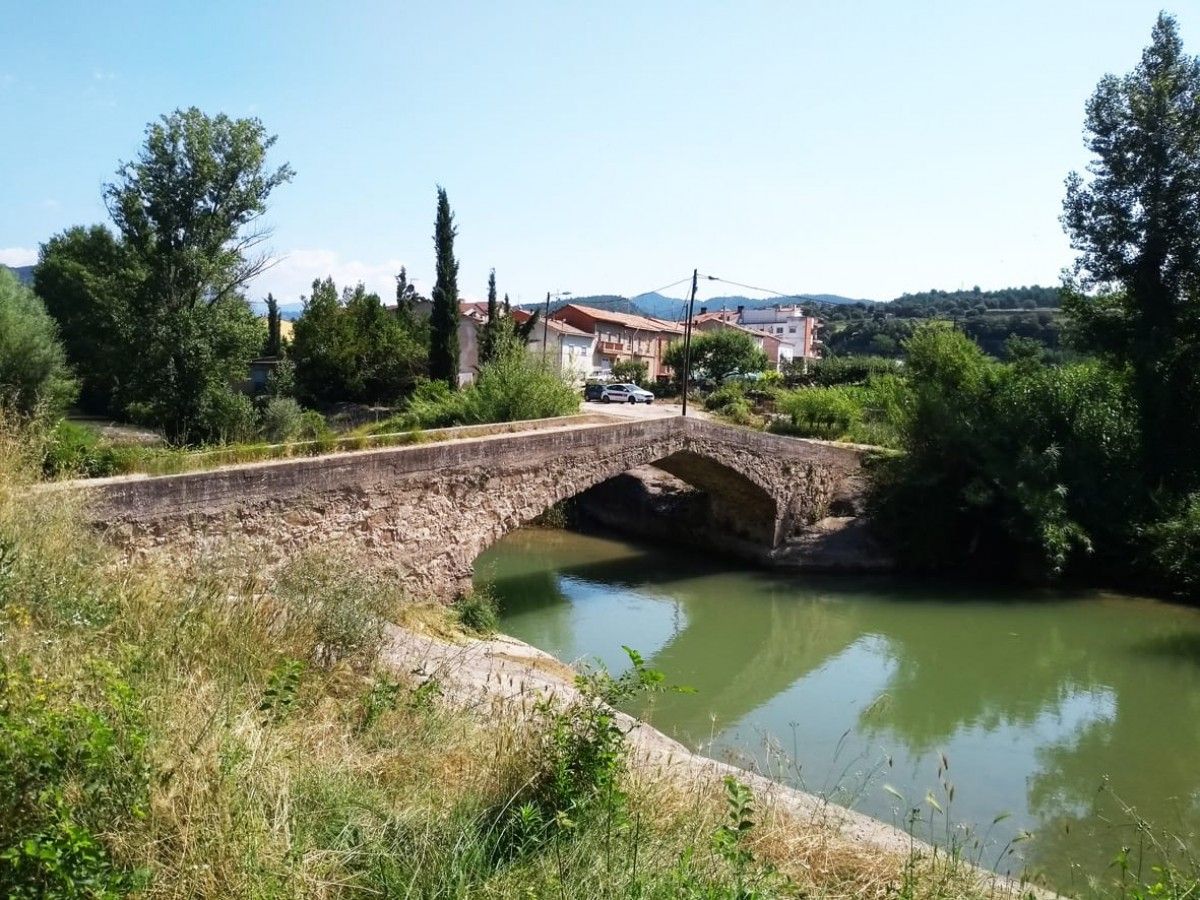 Pont d'Orniu sobre el riu Llobregat.