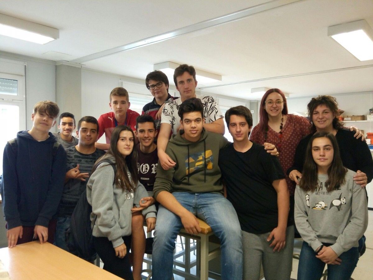 Alumnes de l'institut Serra de Noet de Berga.