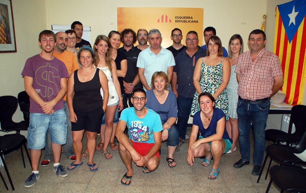 Bona part dels regidors i alcaldes d'ERC al Berguedà