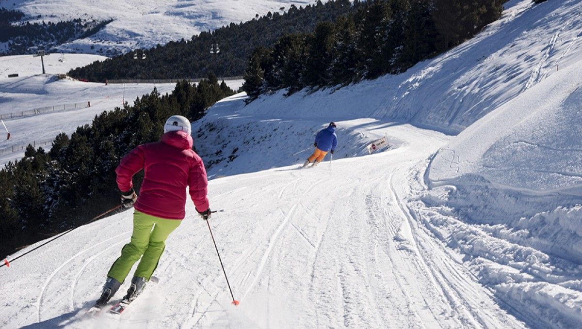 Esquiadors a la Molina