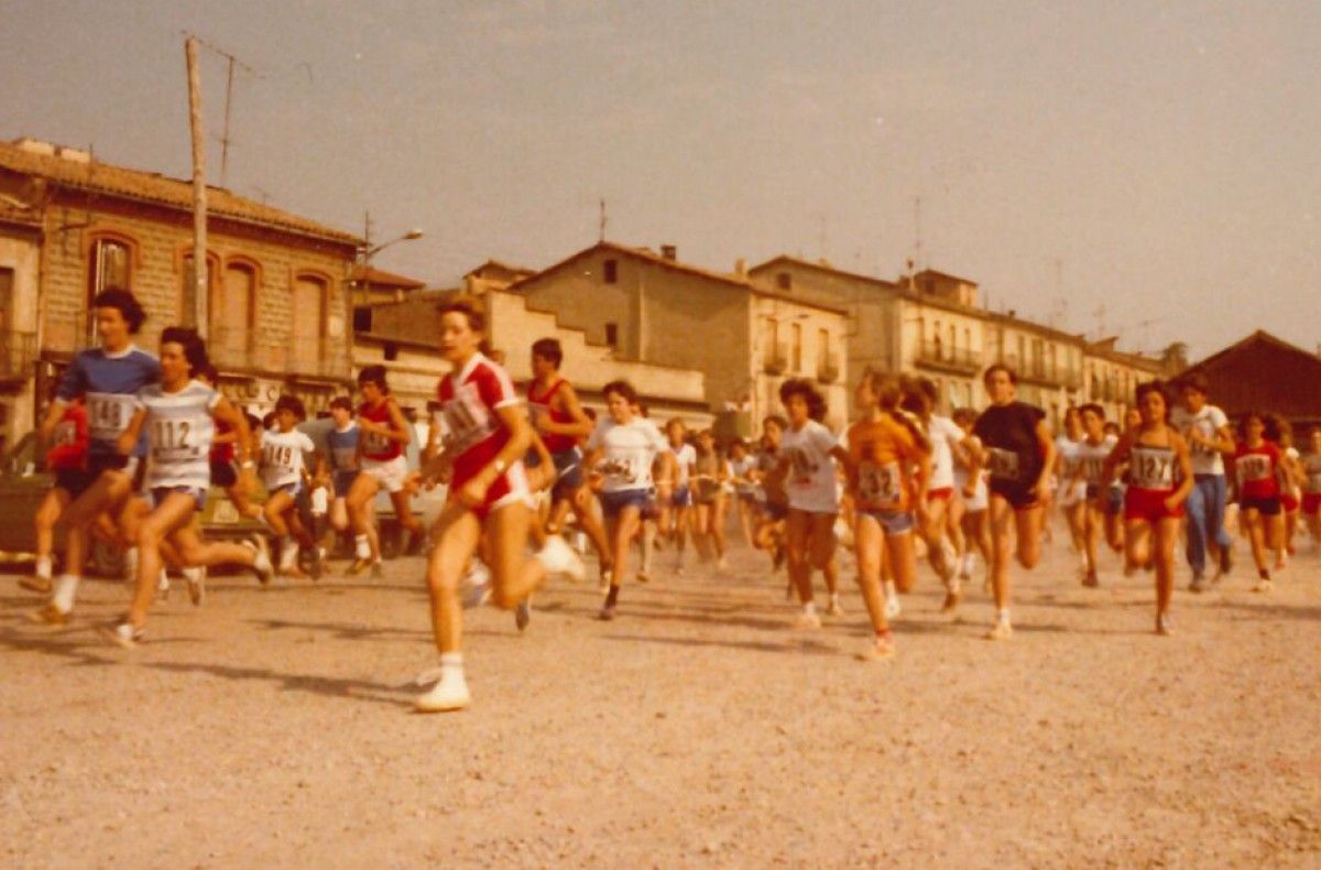 Imatge de la cursa de Sant Jaume, en una imatge dels inicis.