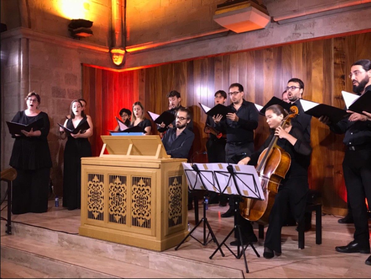 Concert de l'Ensemble O Vos Omnes a Berga (arxiu).