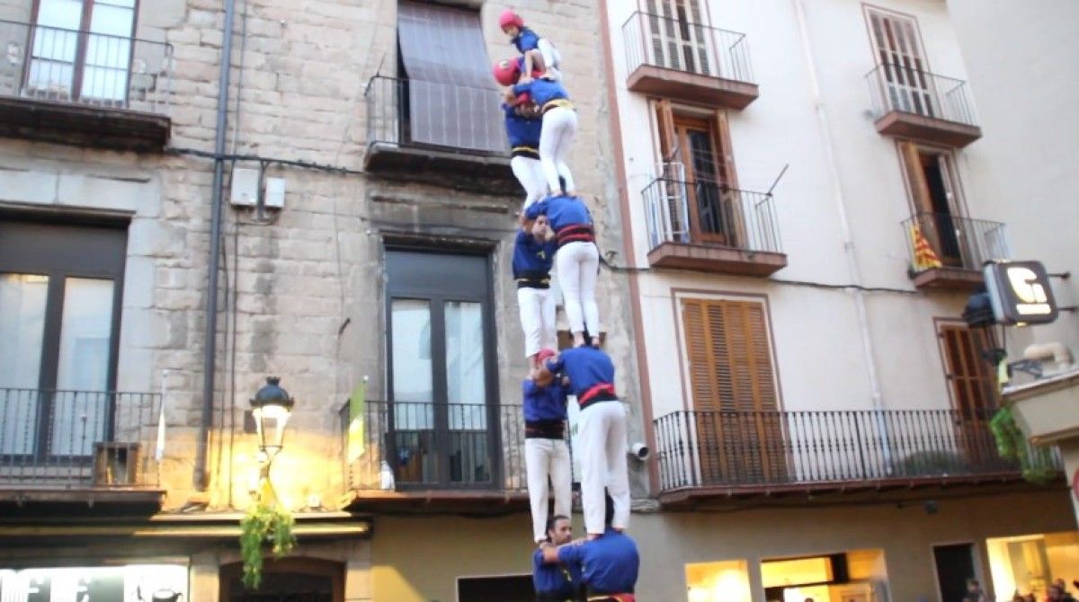 Actuació a la plaça de Sant Joan de Berga.