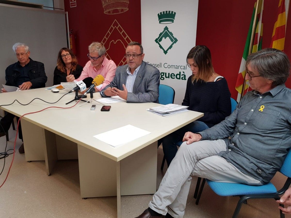 Roda de premsa del Consell Comarcal del Berguedà.