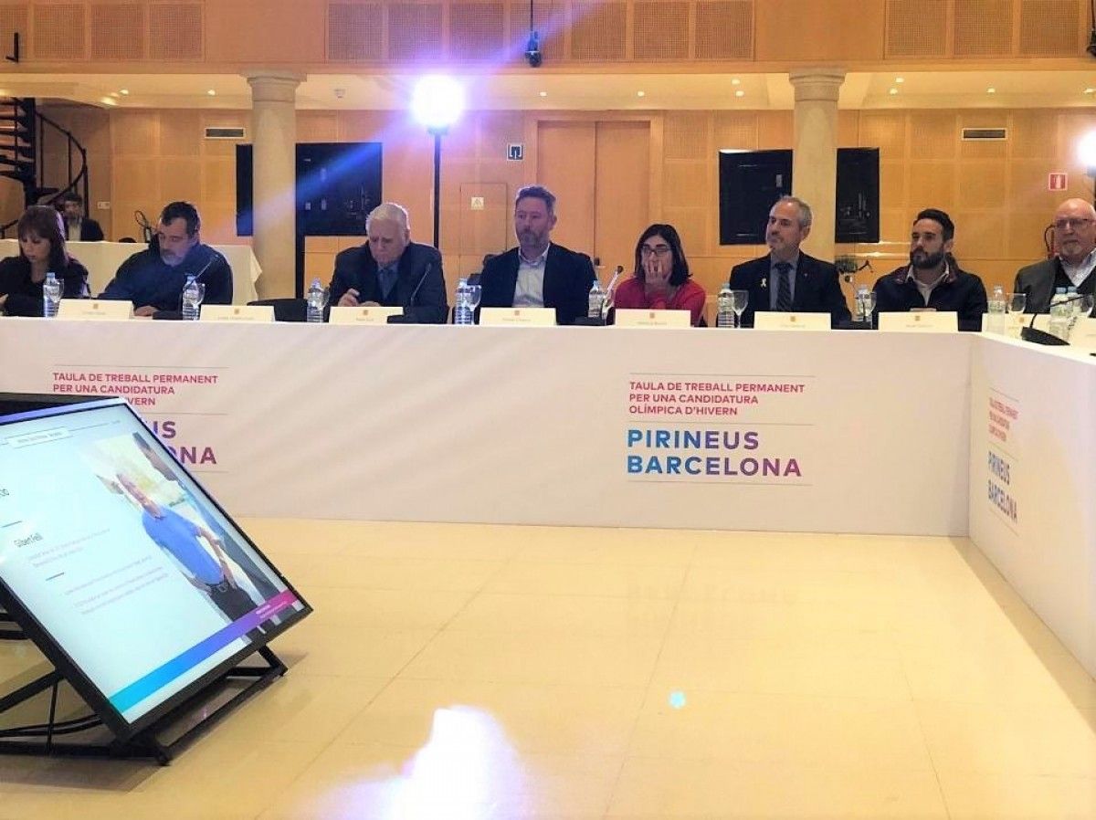 Abel García va assistir aquest dijous a una reunió de la taula permanent per la candidatura Pirineus-Barcelona 2030.