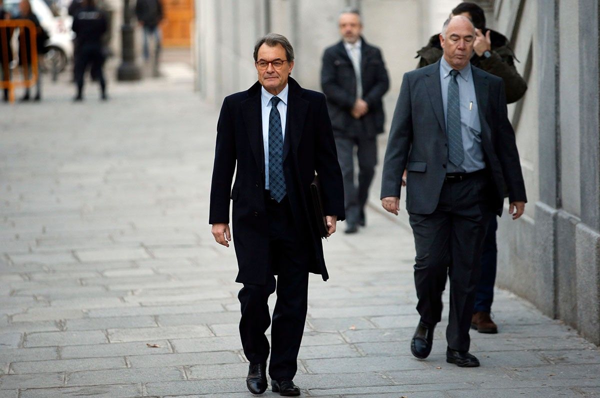L'expresident de la Generalitat Artur Mas, arribant al Tribunal Suprem