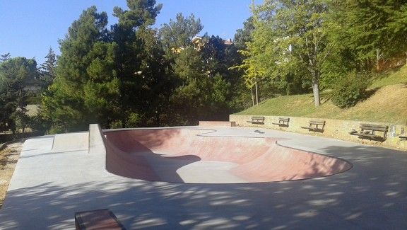 Skatepark situat al Parc del Lledó de Berga