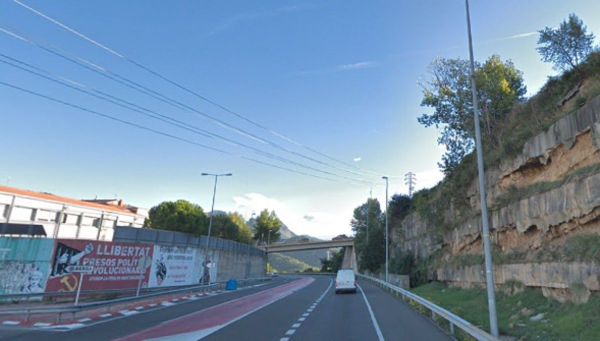 La carretera C-16 al seu pas per Berga (arxiu).