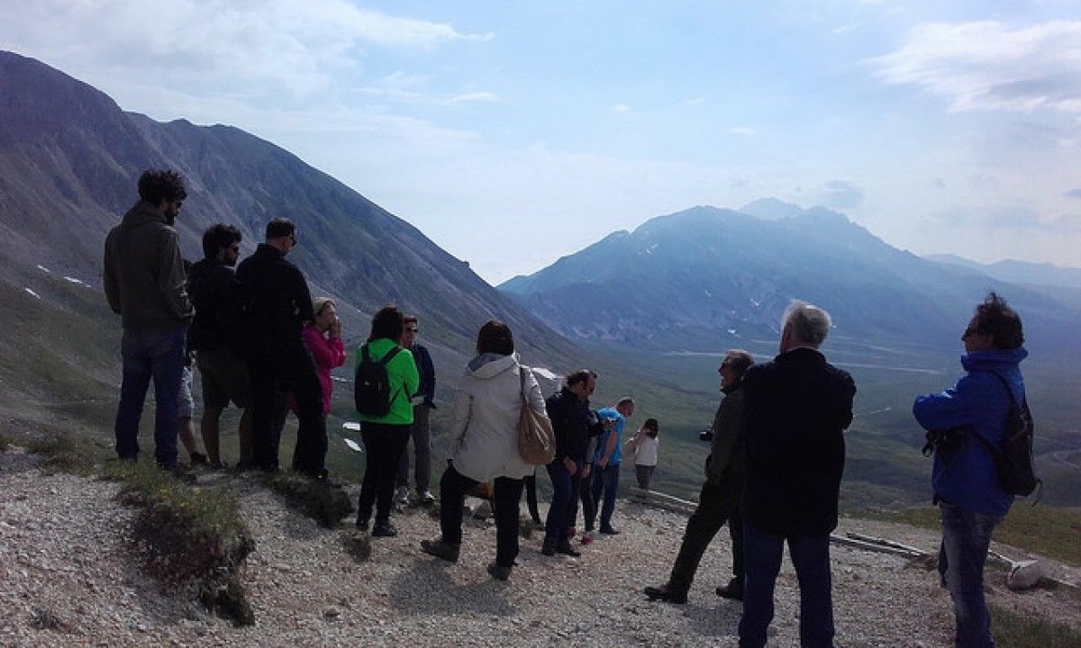 Visita de membres de l'ADBerguedà a Itàlia per parlar de les muntanyes emblemàtiques del Mediterrani. 