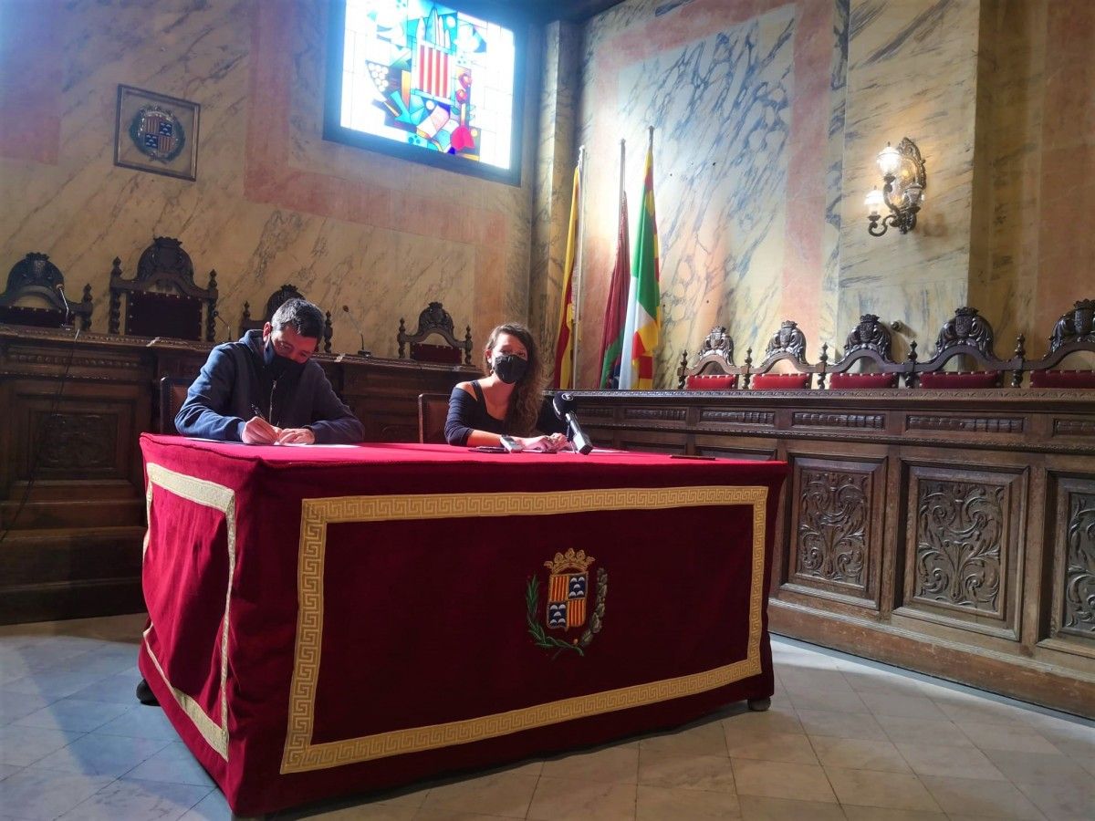 Roda de premsa de l'Ajuntament de Berga sobre la situació de la residència Sant Bernabé.