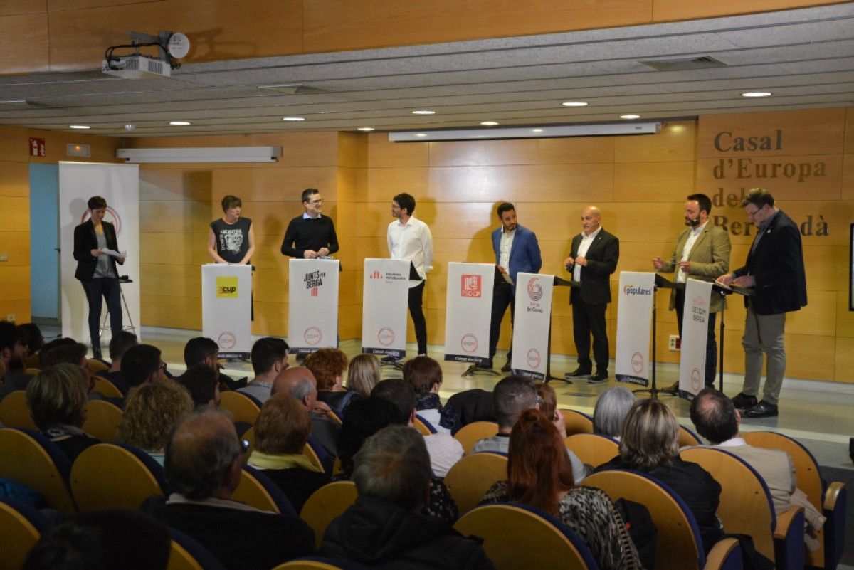 Debat entre alcaldables, organitzat per Televisió del Berguedà. 