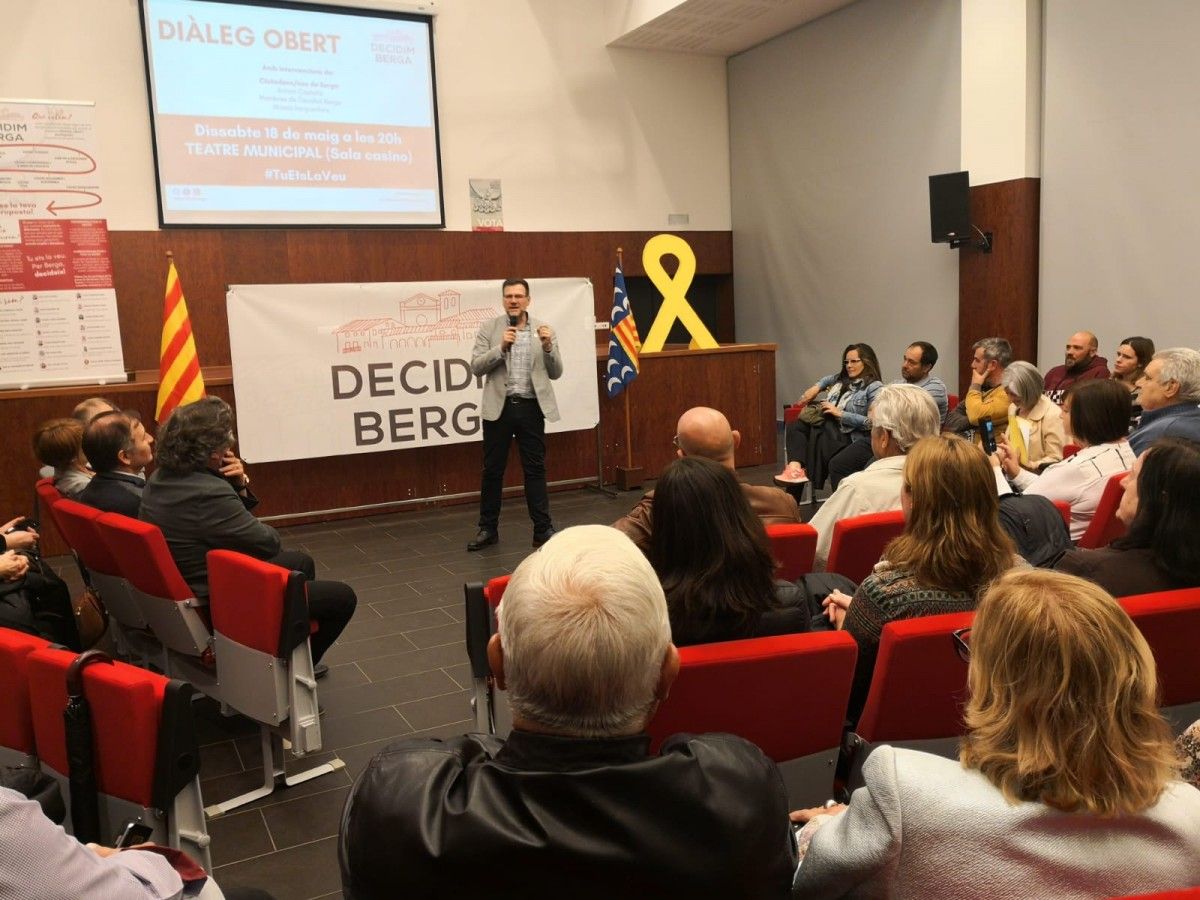 El candidat de Decidim Berga, Daniel Fàbregas.