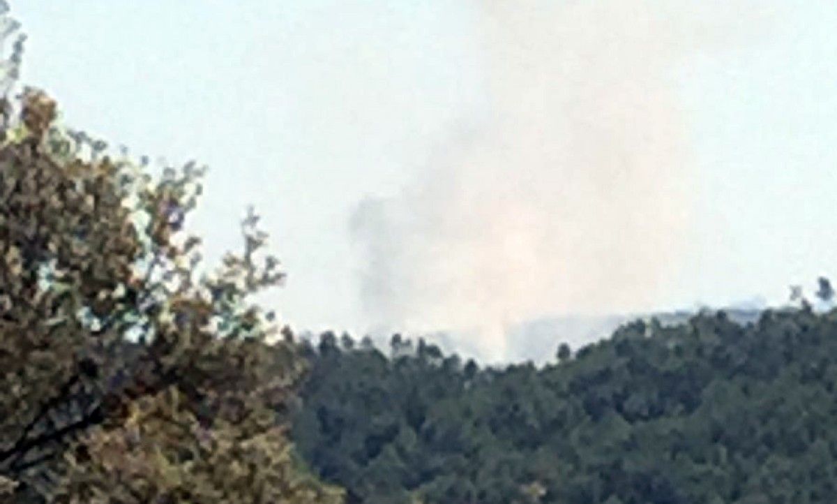 Incendi entre Casserres i Puig-reig