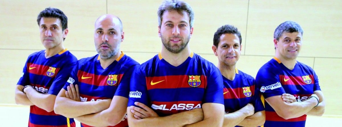 Jugadors del Barça Futsal 