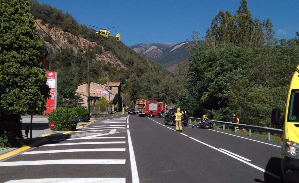 Accident de trànsit a la C-16 a Guardiola de Berguedà. 