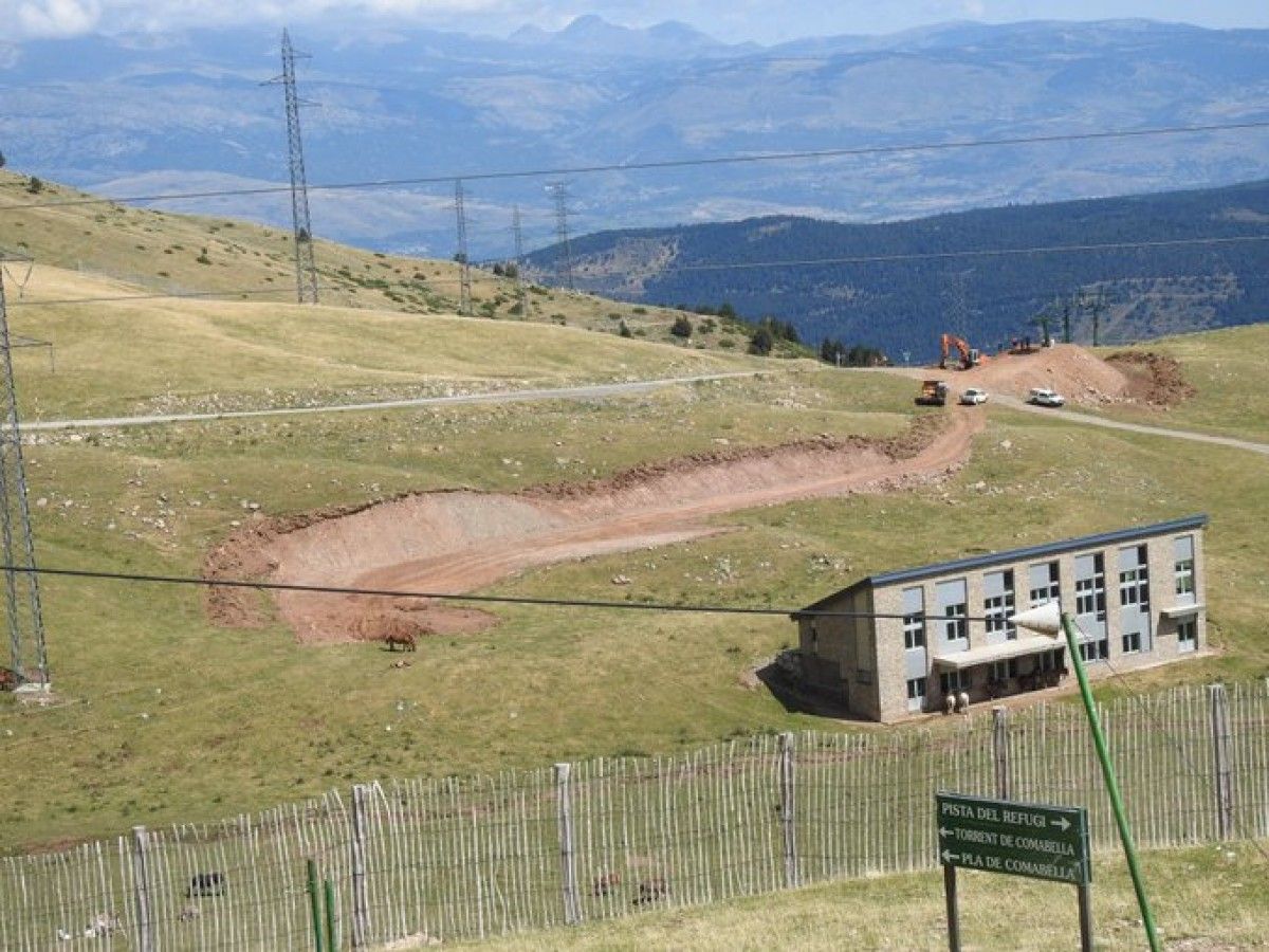 La plataforma ecologista denuncia l'inici de les obres d'ampliació de La Molina
