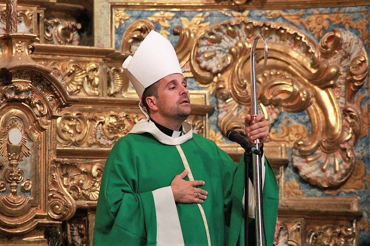 El bisbe de Solsona a la Missa del Santuari del Miracle.