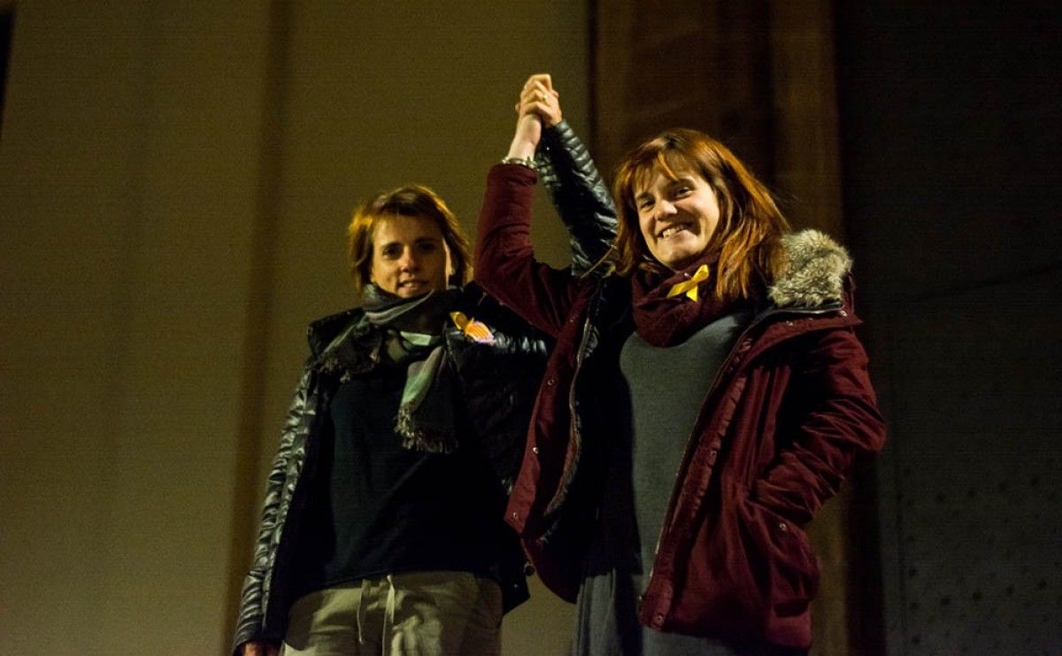Queralt Fernández i Alba Camps, les dues militants més votades. 