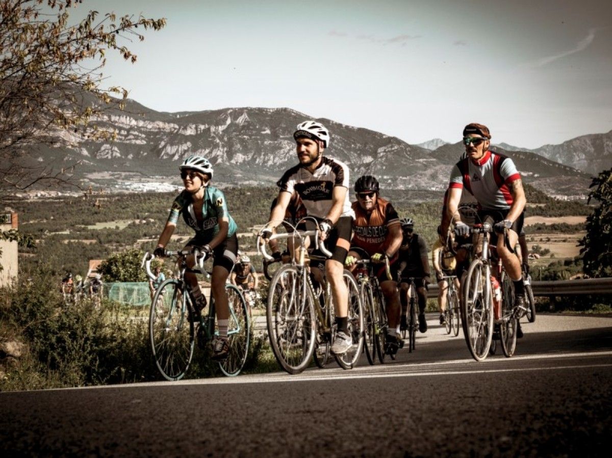 Una marxa ciclista va recórrer bona part del Berguedà dissabte.