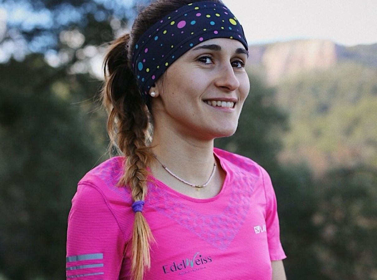 Clàudia Sabata, campiona de curses de muntanya.