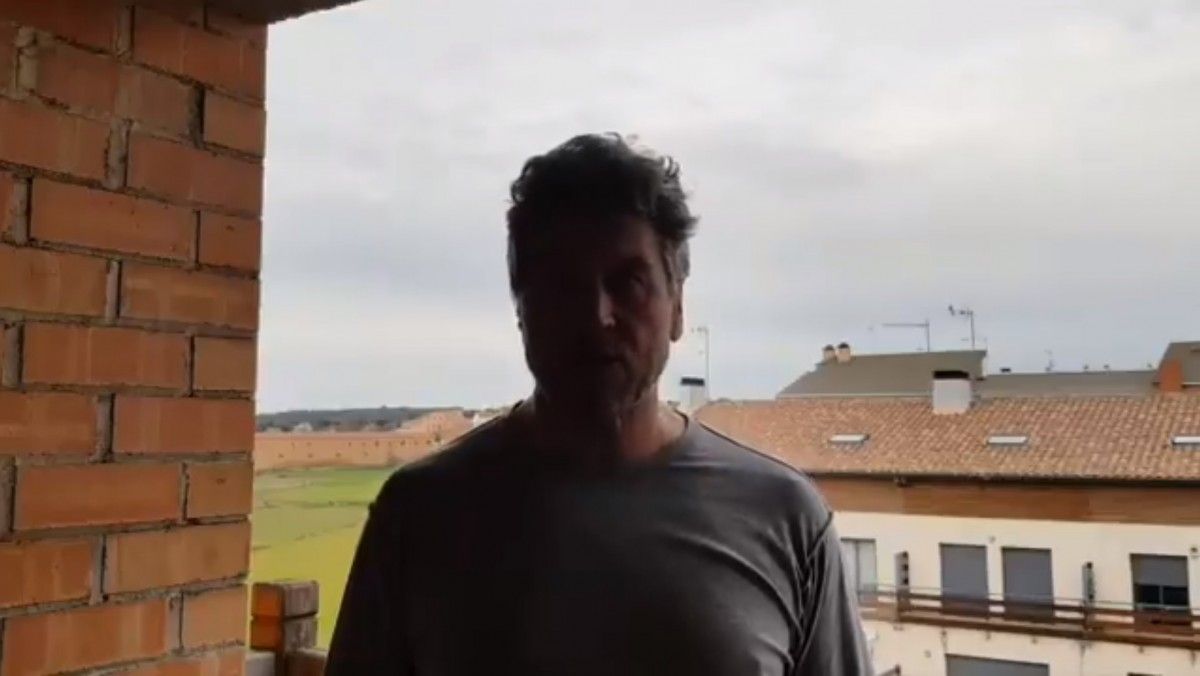 Jordi Selga en una imatge extreta del vídeo. 