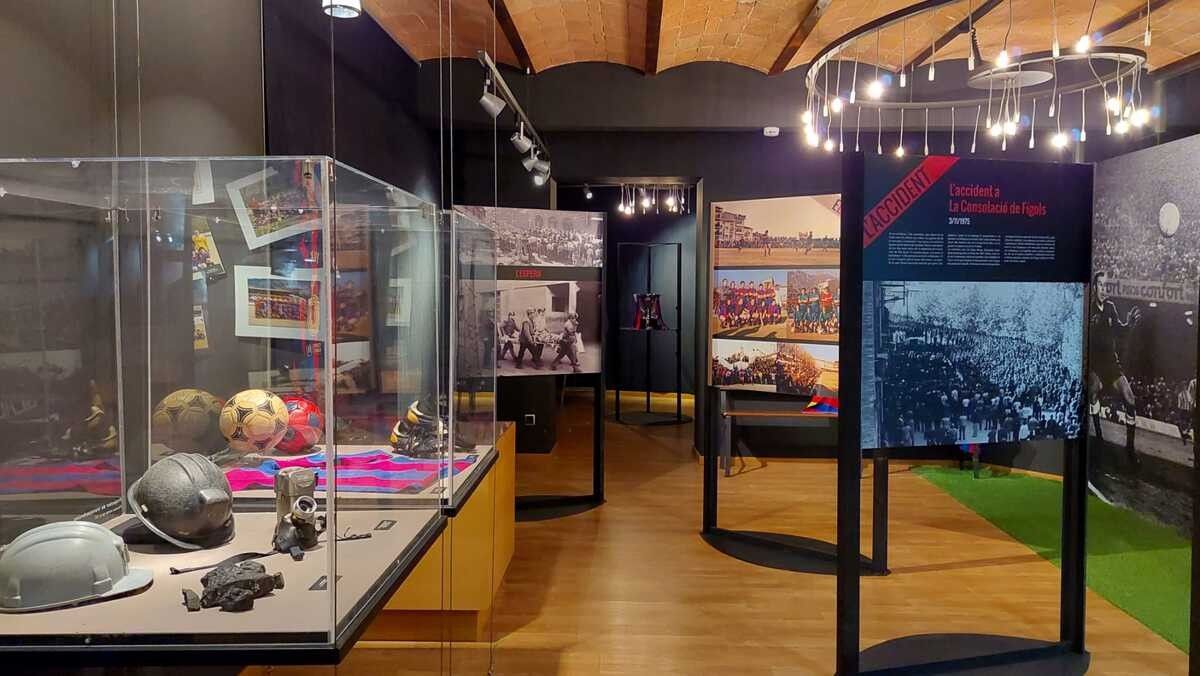 La mostra ‘Berga i el Barça', exposada al Museu Comarcal de Berga
