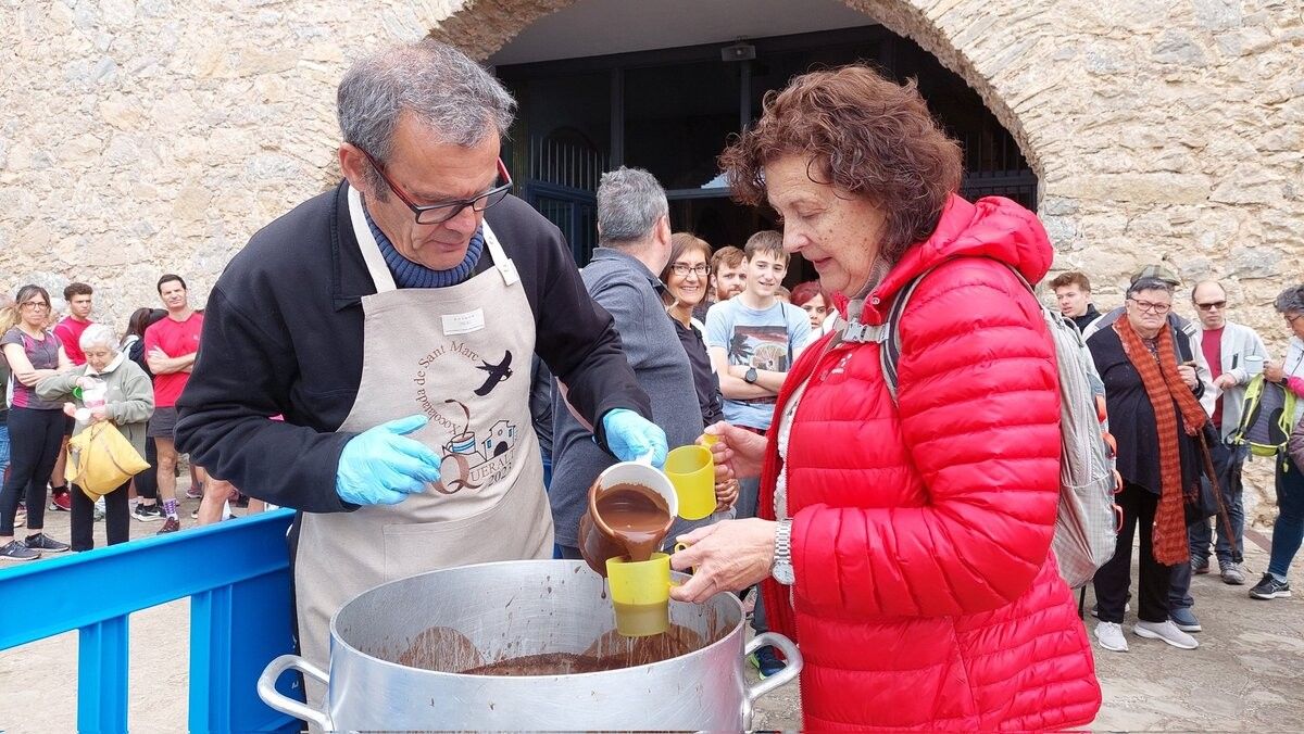 El repartiment de la xocolata amb motiu de Sant Marc