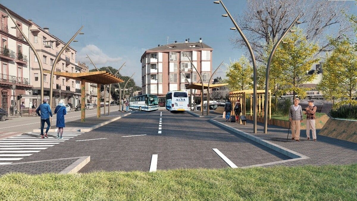 Imatge renderitzada del projecte d'estació d'autobusos a Gironella