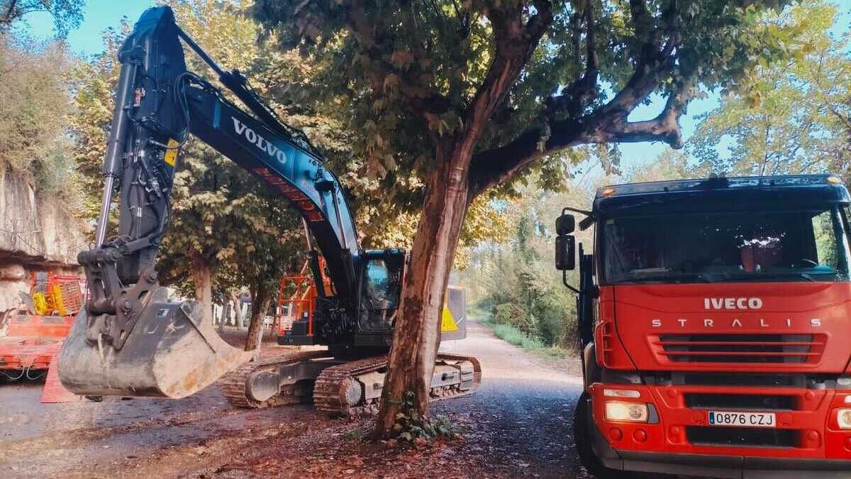 Part de les màquines que treballaran en l'obra