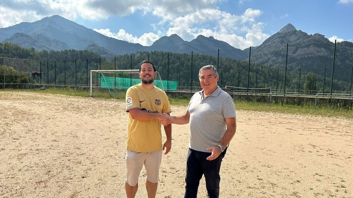 L'alcalde de Vilada, Quim Espelt, i el CEO d'Sports&Landscape, Ignasi Senabre