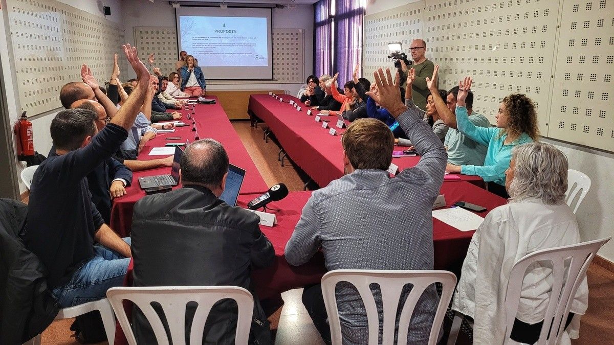 La votació del Consell d'Alcaldies, aquesta tarda.